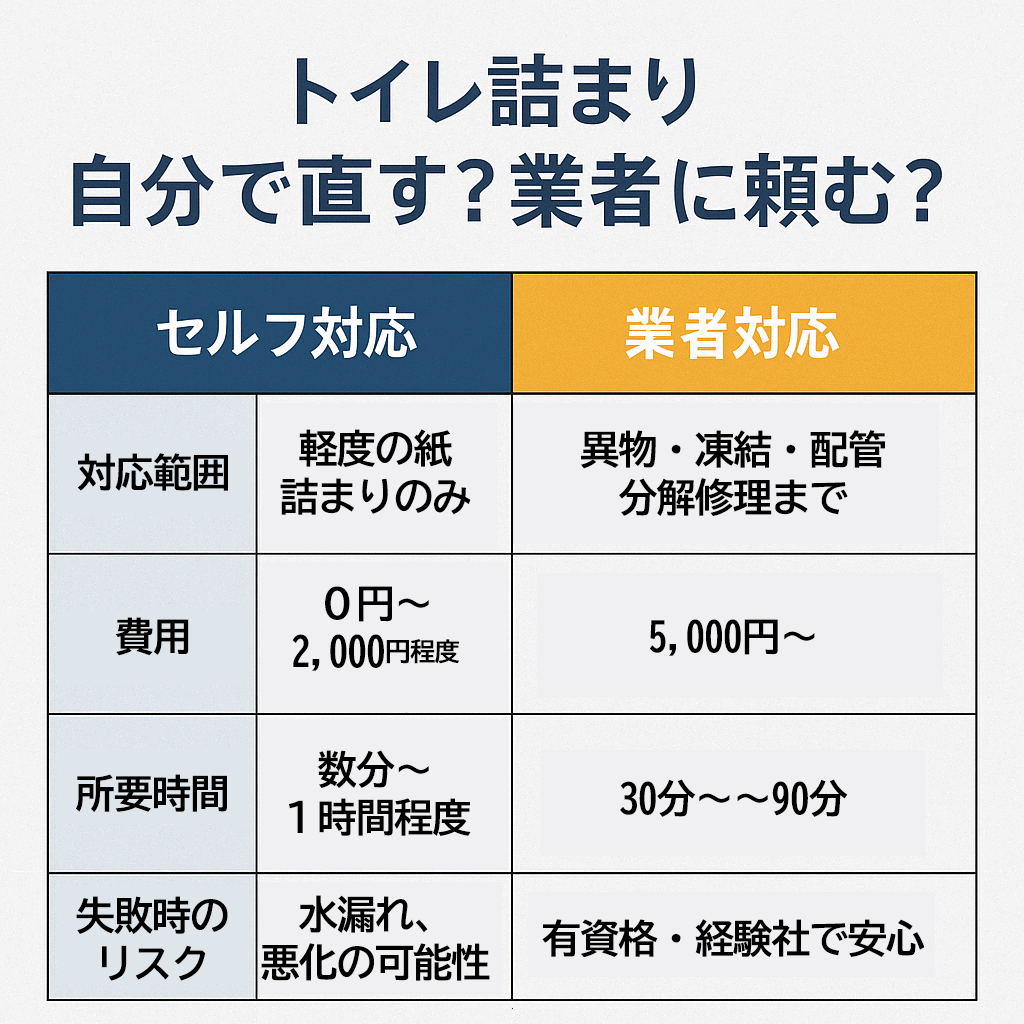 自分で直す？業者に頼む？