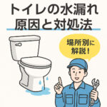 トイレの【水漏れ原因と対処の方法】｜放置するとどうなる？今すぐできる応急処置も解説